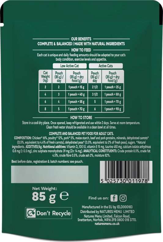 Bites in Gravy Chicken For Adult Cats