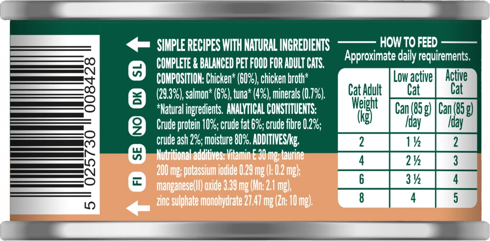 Chicken with Salmon & Tuna For Adult Cats