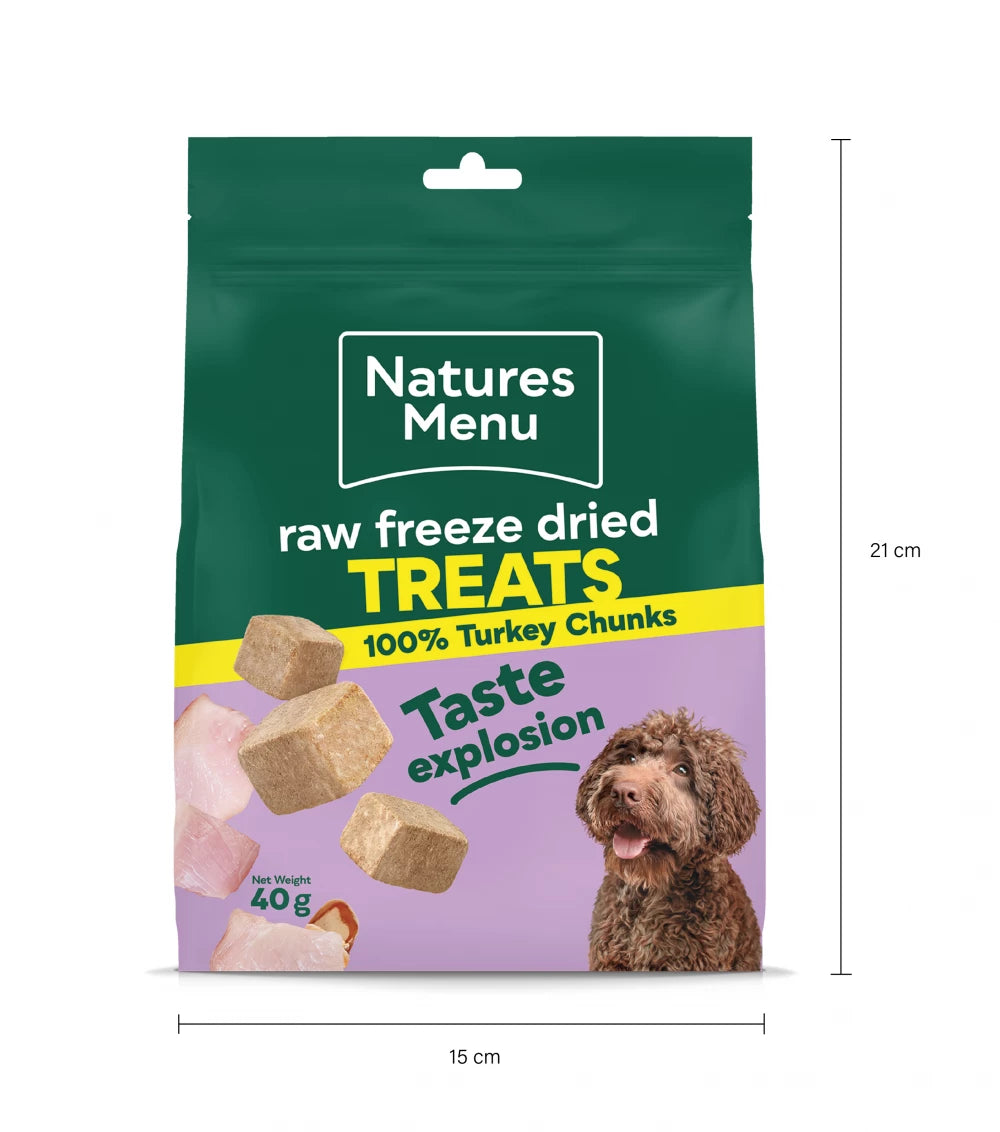 Freeze Dried Meat Chunks Turkey Chunks For All Dogs