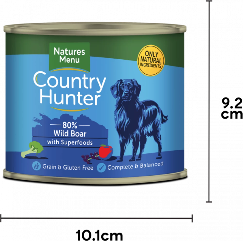 Country Hunter Cans Wild Boar with Superfoods For Adult Dogs