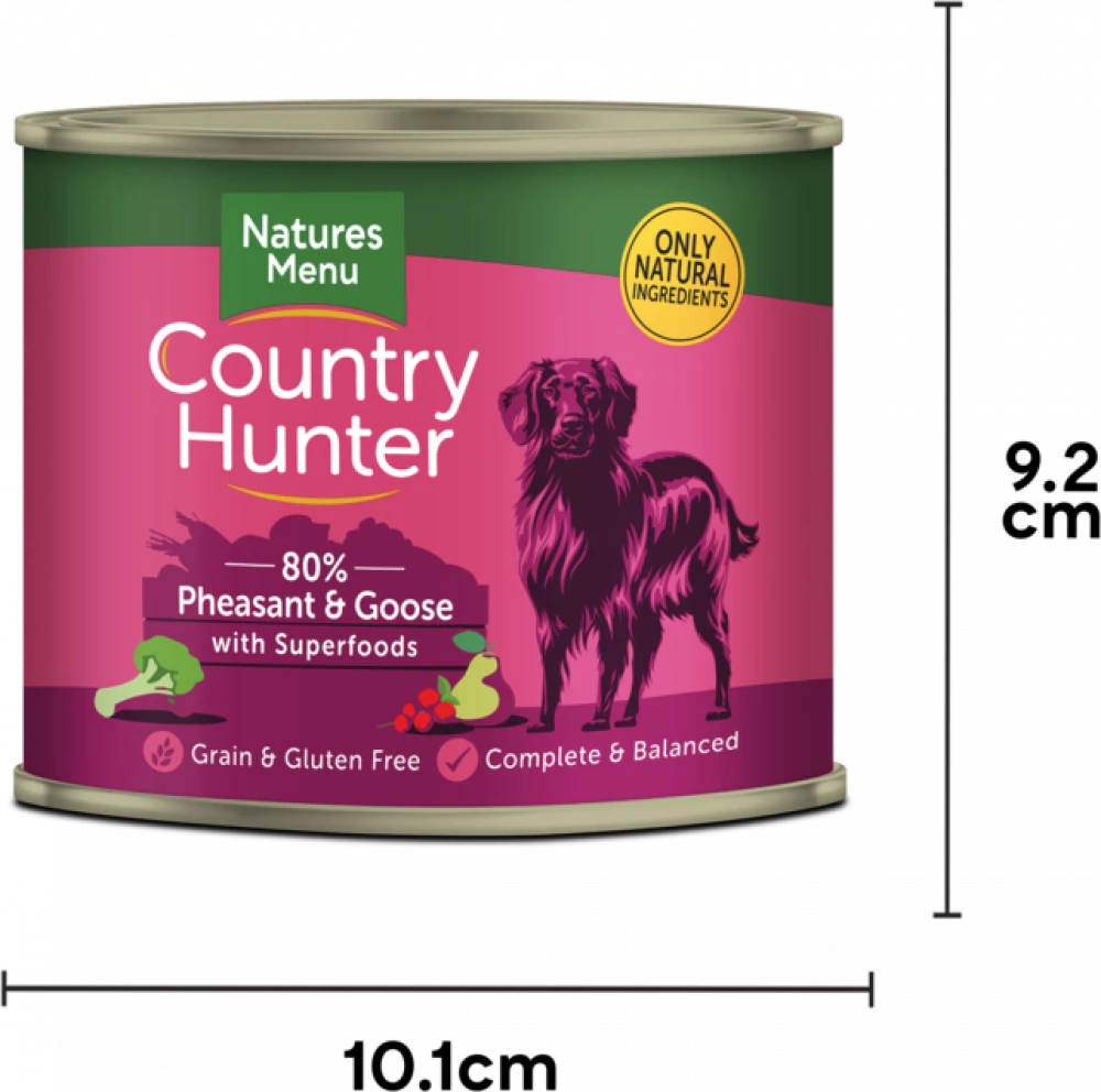 Country Hunter Cans Pheasant and Goose with Superfoods For Adult Dogs