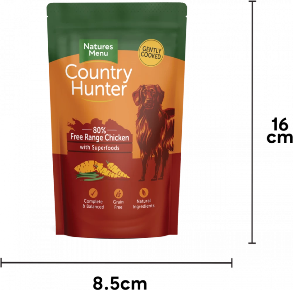 Country Hunter Dog Pouches Free Range Chicken For Adult Dogs