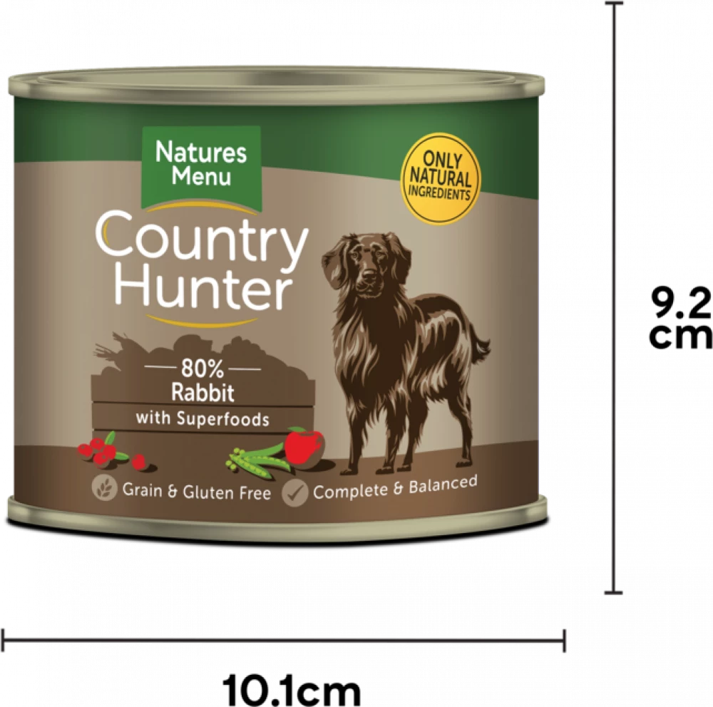 Country Hunter Cans Rabbit with Superfoods For Adult Dogs