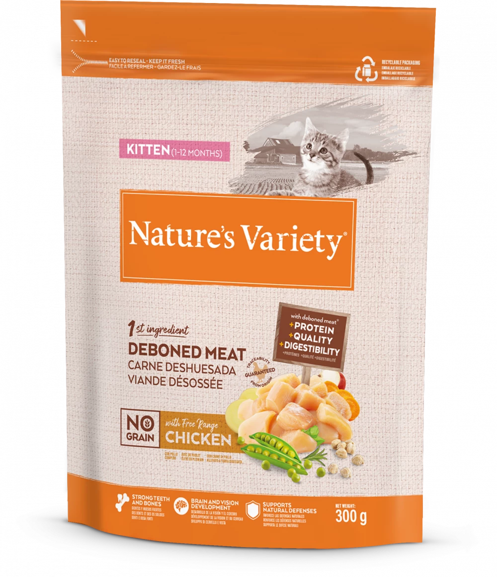 Selected Dry FREE RANGE CHICKEN For Kittens