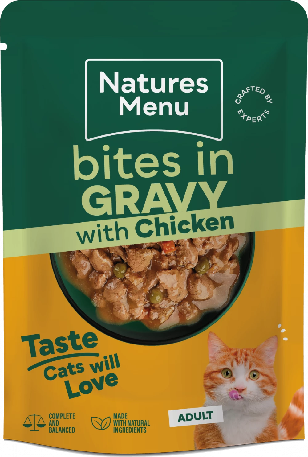 Bites in Gravy Chicken For Adult Cats