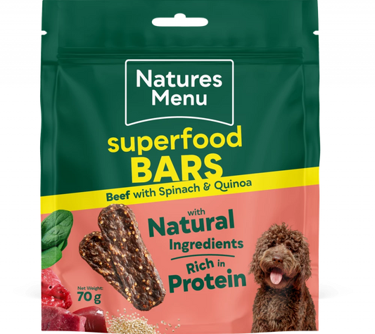 Country Hunter Superfood Bars Beef with Spinach & Quinoa For Dogs