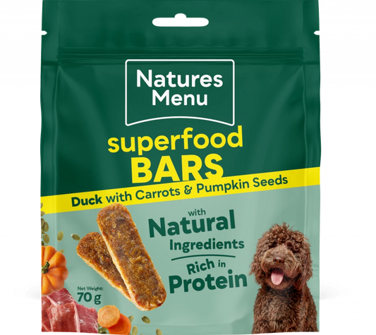 Country Hunter Superfood Bars Duck with Carrot & Pumpkin Seeds For Adult Dogs