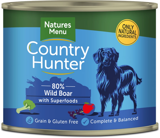 Country Hunter Cans Wild Boar with Superfoods For Adult Dogs
