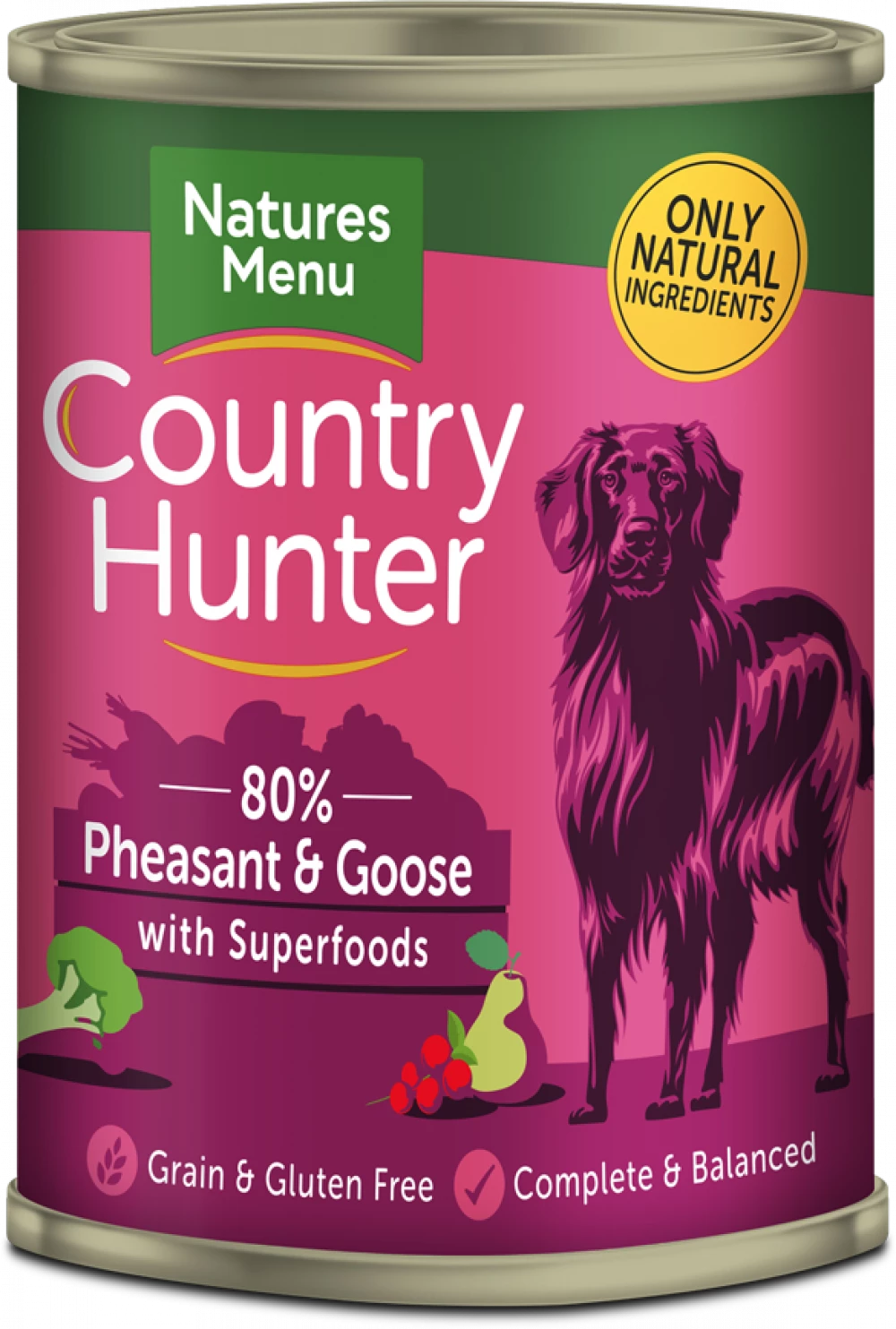 Country Hunter Cans Pheasant and Goose with Superfoods For Adult Dogs