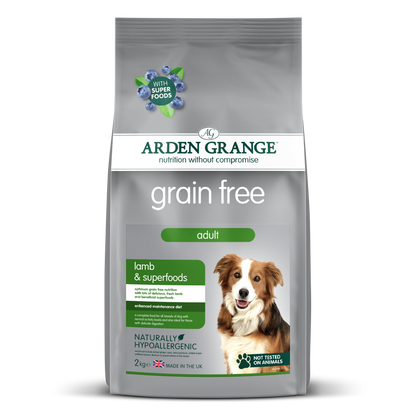 Arden Grange Adult Dog Grain Free Lamb & Superfoods 2kg