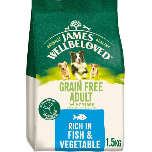 James Wellbeloved Adult Dog Grain-Free - Fish 1.5kg
