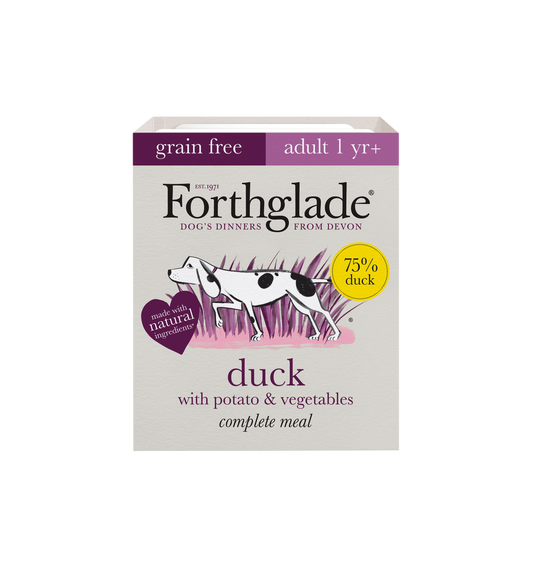 Forthglade Complete Grain Free Adult Trays - Duck with Potato & Veg 395g x 18
