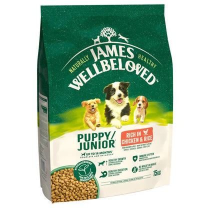 James Wellbeloved Puppy Chicken & Rice 15kg