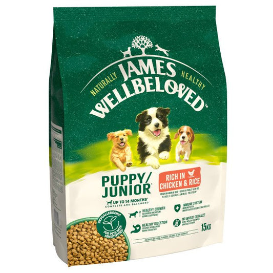 James Wellbeloved Puppy Chicken & Rice 15kg