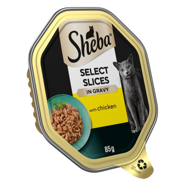 Sheba Cat Foil Tray Select Slices Chicken in Gravy 85g x 22