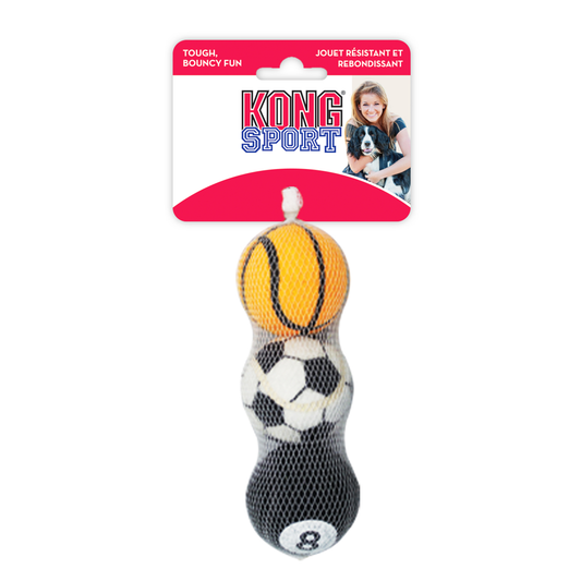 KONG Sport Balls Medium 2½" Net of 3 x 1