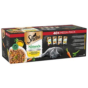 Sheba Cat Pouch Natures Collection Poultry Jelly 85g MEGA 40pk x 1
