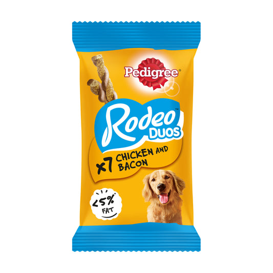 Pedigree Rodeo Duos Chicken & Bacon 7 Stick 123g x 10