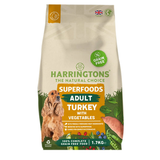 Harringtons Adult GRAIN-FREE Superfoods Turkey 1.7kg