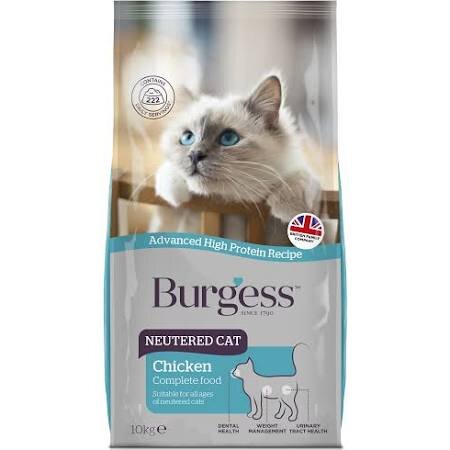 Burgess Neutered Cat - Chicken 10kg