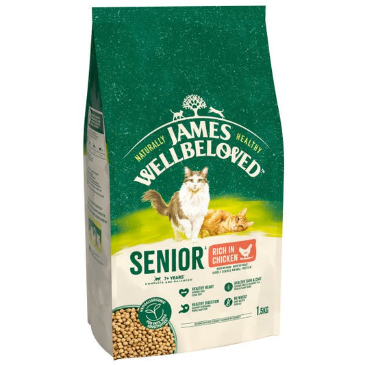 James Wellbeloved Senior Cat Chicken & Rice 1.5kg x 1