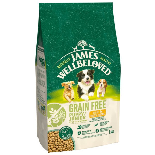 James Wellbeloved Puppy / Junior Dog Grain-Free - Turkey 1.5kg