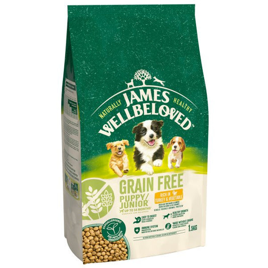 James Wellbeloved Puppy / Junior Dog Grain-Free - Turkey 1.5kg