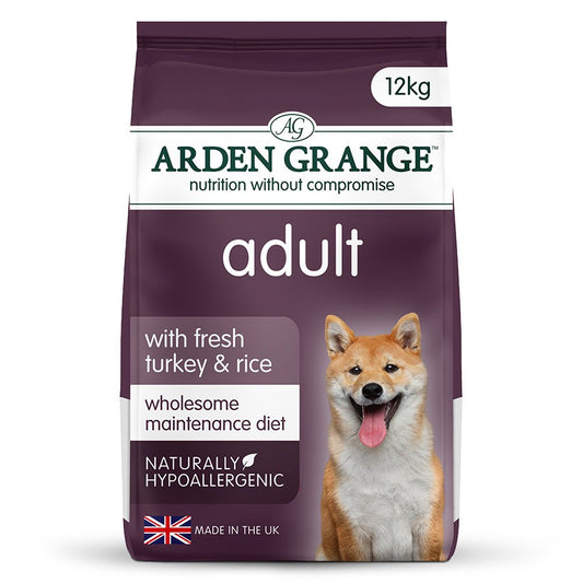 Arden Grange Adult Dog Turkey & Rice 12kg