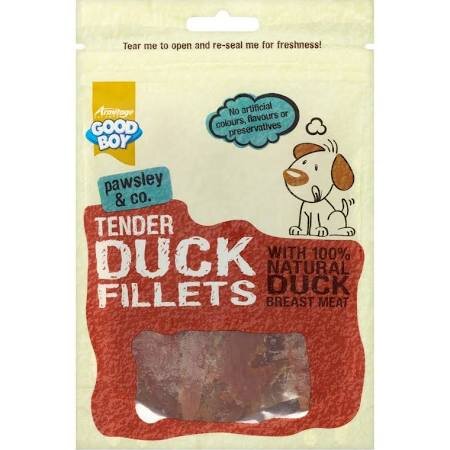 Good Boy Pawsley & Co. Dog Treats - Tender Duck Fillets 80g x 10