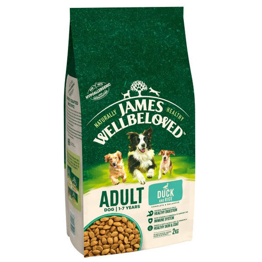 James Wellbeloved Adult Dog - Duck & Rice 2kg