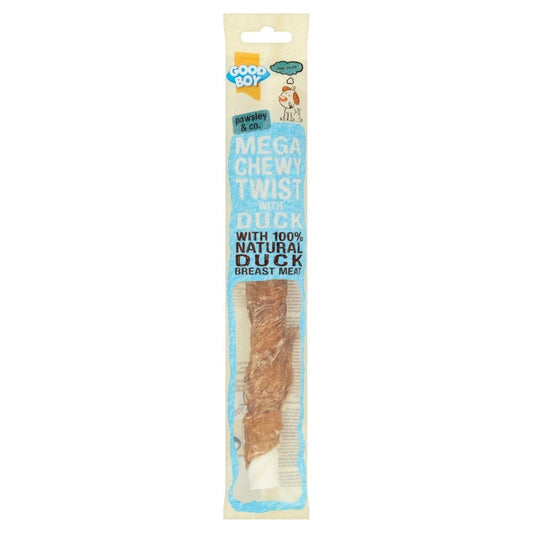 Good Boy Pawsley & Co. Dog Treats - MEGA Chewy Twist with Duck 70g x 18