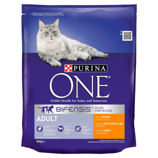 Purina One Adult Cat - Chicken & Whole Grains 800g x 1