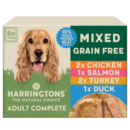 Harringtons Mixed Wet Dog Food Trays Multipack 6 x 400g