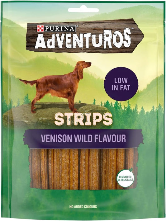 Purina Adventuros Strips Venison Flavour 90g x 6