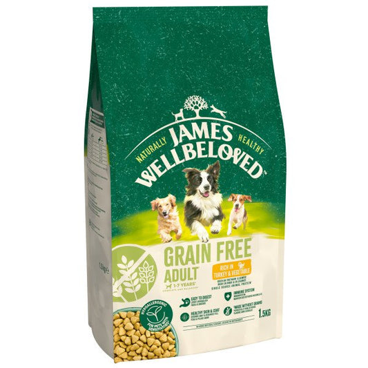 James Wellbeloved Adult Dog Grain-Free - Turkey 1.5kg