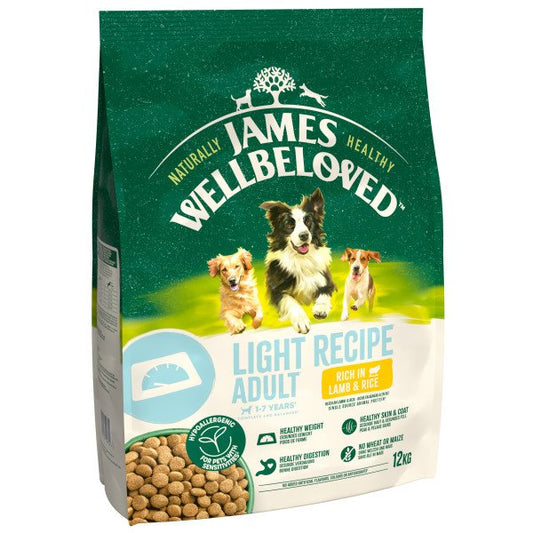 James Wellbeloved Dog Light - Lamb & Rice 12kg