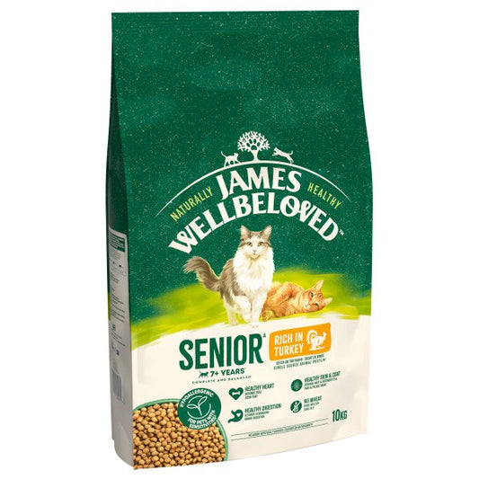 James Wellbeloved Senior Cat - Turkey & Rice 10kg x 1