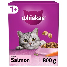 Whiskas 1+ Adult Cat Complete Salmon 800g x 5