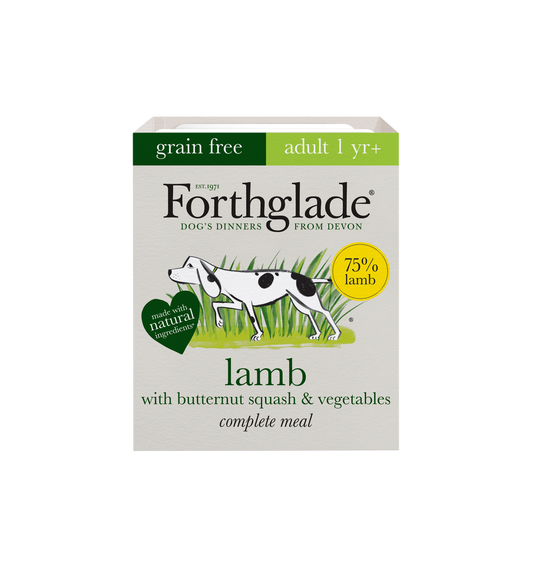 Forthglade Complete Grain Free Adult Trays - Lamb with Butternut Squash & Veg 395g x 18