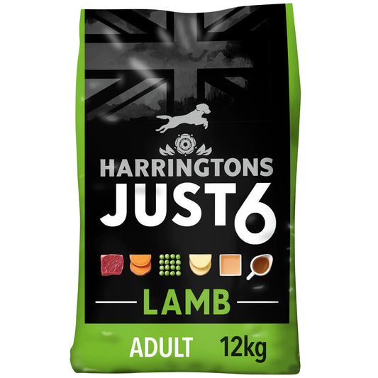 Harringtons Just 6 Lamb Dry Adult Dog Food 12kg