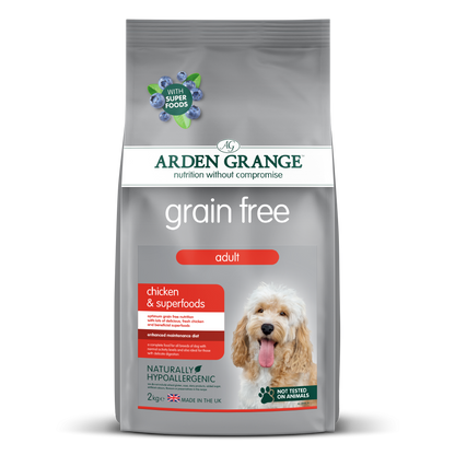 Arden Grange Adult Dog Grain Free Chicken & Superfoods 2kg