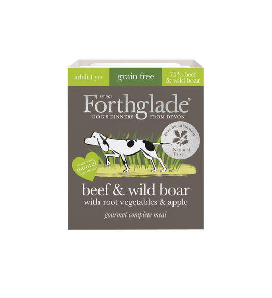 Forthglade Gourmet Dog Beef & Wild Boar with Root Veg & Apple 395g x 7