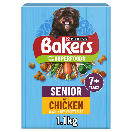 Bakers Complete Senior Chicken & Country Veg 1.1kg