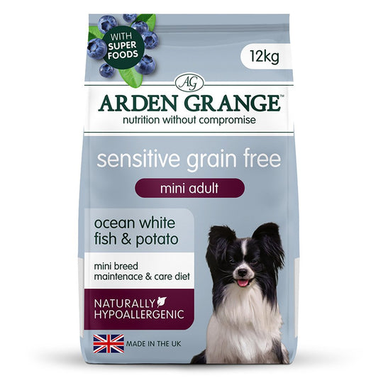 Arden Grange Adult MINI Dog Sensitive Ocean White Fish & Potato 6kg