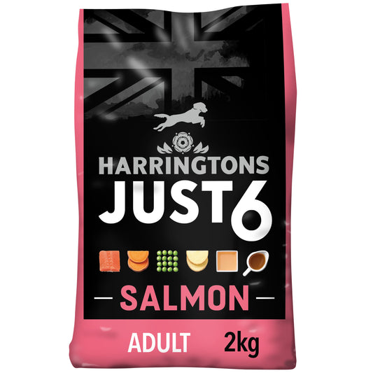 Harringtons Just 6 Salmon Dry Adult Dog Food 2kg
