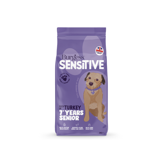 Burgess Sensitive Senior Dog Turkey 2kg