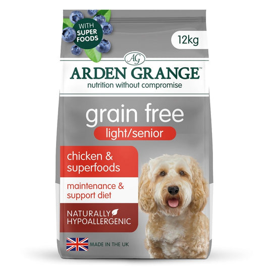 Arden Grange Adult Dog Grain Free Light/Senior Chicken & Superfoods 2kg