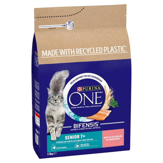 Purina One Cat Senior 7+ Salmon & Wholegrain 2.8kg x 1