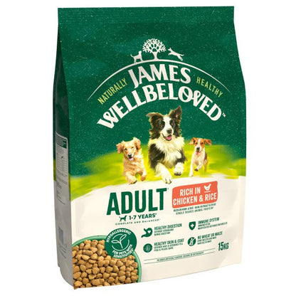 James Wellbeloved Adult Chicken & Rice 15kg