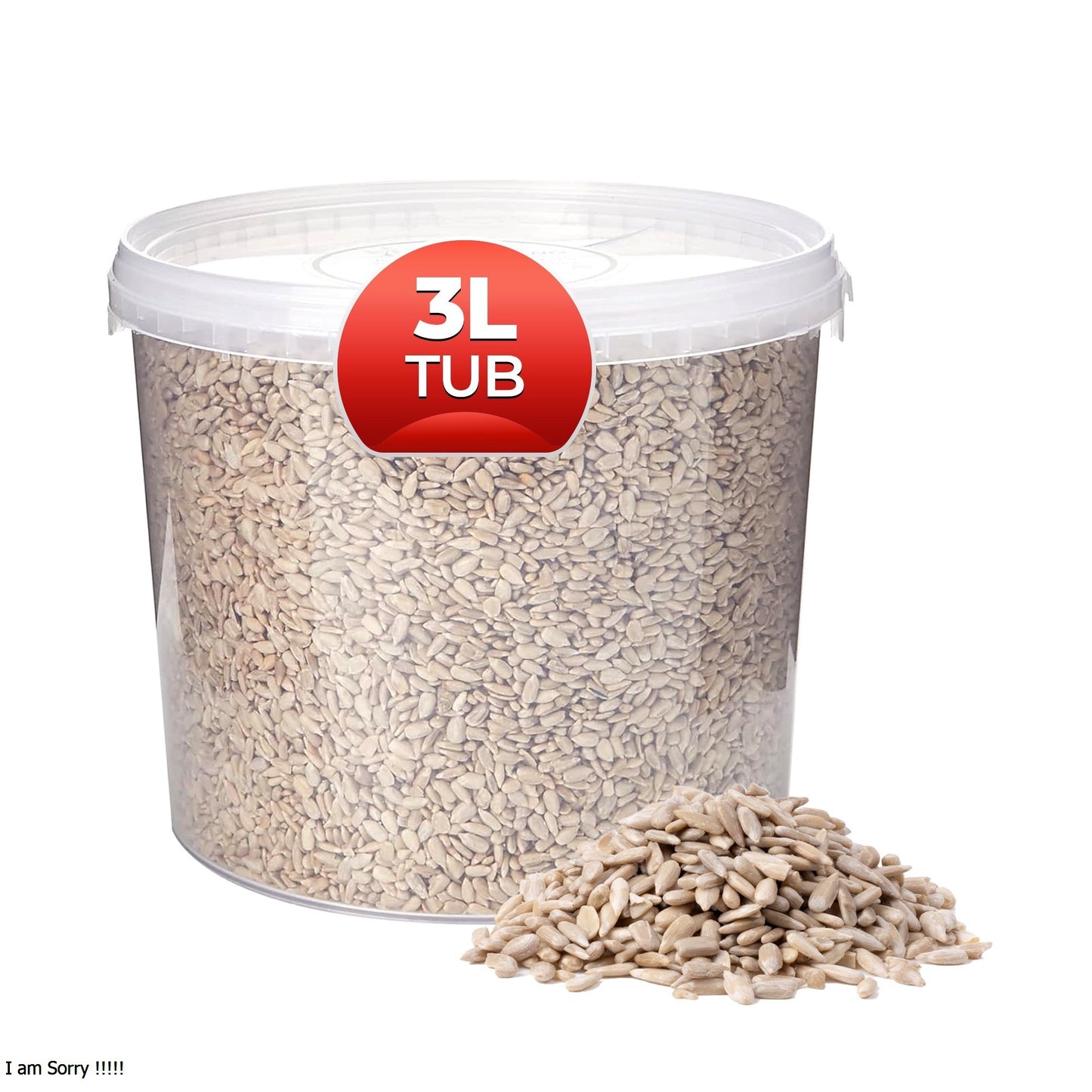 3L Tub Sunflower Hearts- Beewarm Wild Birds Food